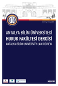 Antalya Bilim Üniversitesi Hukuk Fakültesi Dergisi