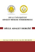 Dicle Üniversitesi Adalet Meslek Yüksekokulu Dicle Adalet Dergisi